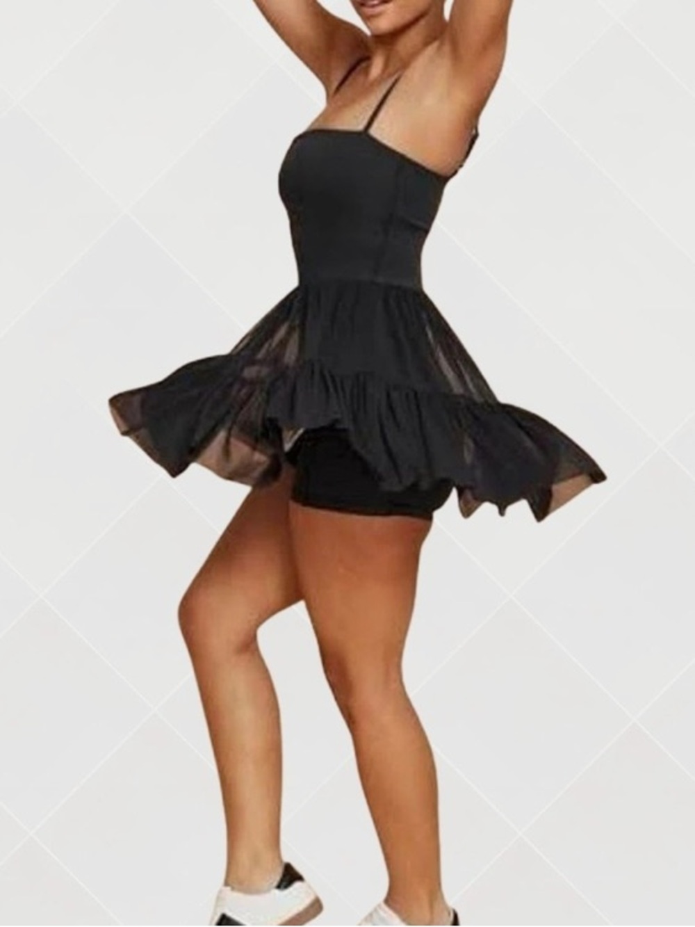 Blogilates Ballerina Dress Jet Black Size Medium Athletic Tutu